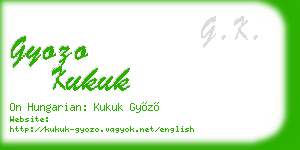 gyozo kukuk business card